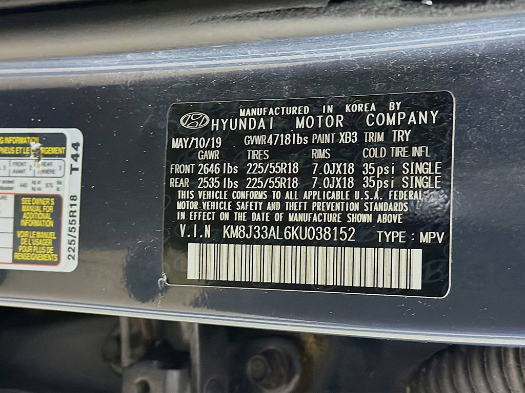Used 2019 Hyundai Tucson SEL w/ Cargo Package FWD image 39