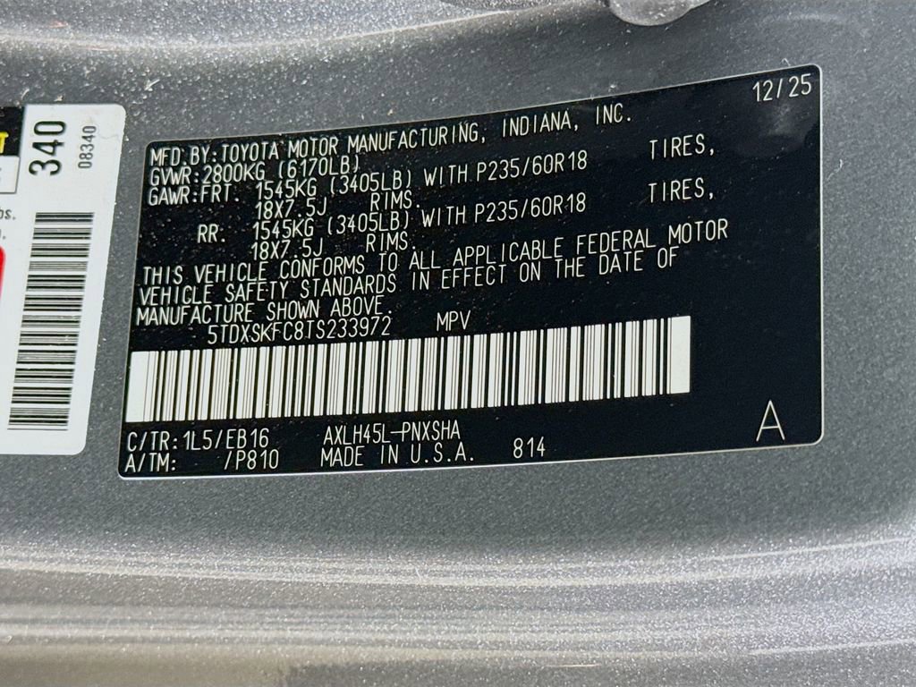 Certified 2026 Toyota Sienna XSE AWD/4WD image 33