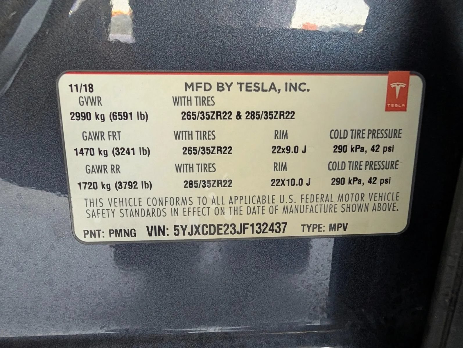 Used 2018 Tesla Model X P100D AWD/4WD image 10