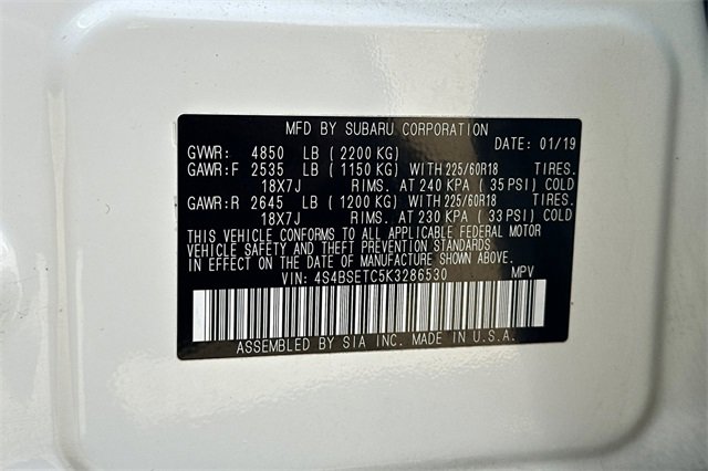 Used 2019 Subaru Outback 3.6R Touring image 36