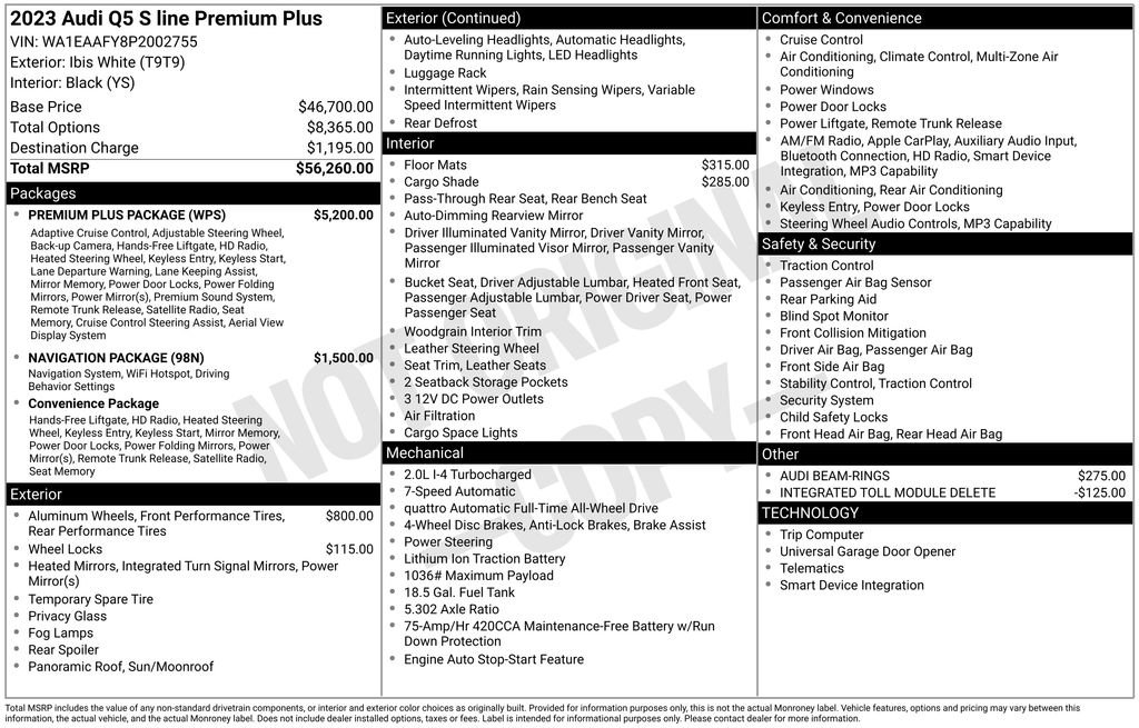 Used 2023 Audi Q5 2.0T Premium Plus w/ Premium Plus Package image 10