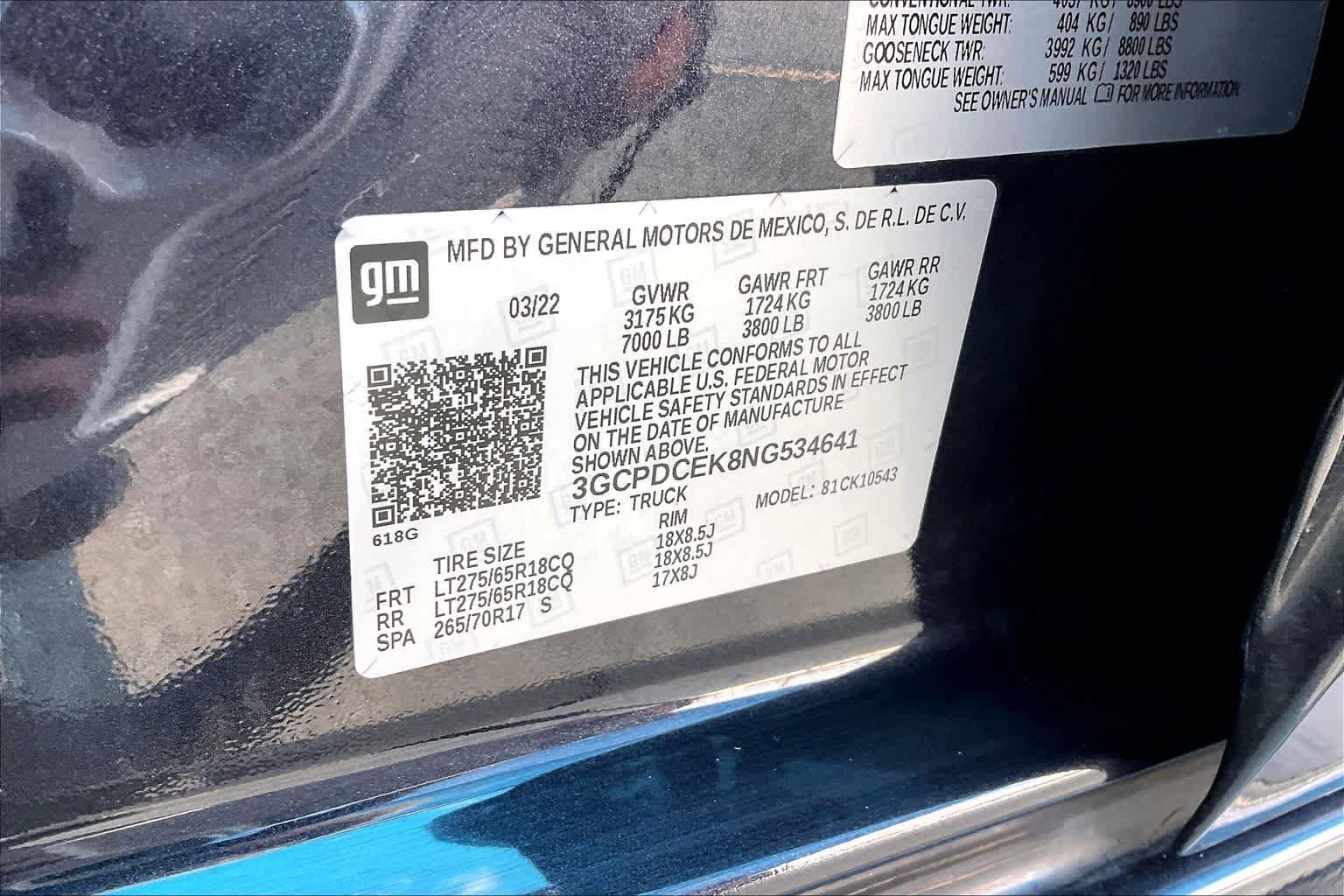 Used 2022 Chevrolet Silverado 1500 Custom Trail Boss AWD/4WD image 32