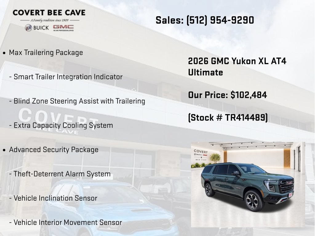 New 2026 GMC Yukon XL AT4 Ultimate w/ LPO, Floor Liner Package AWD/4WD image 37