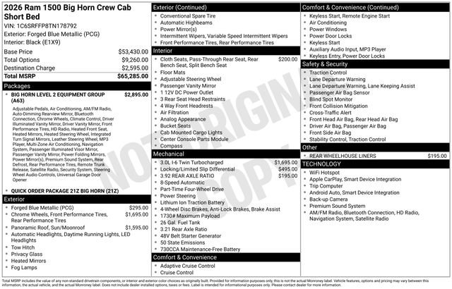 New 2026 RAM 1500 Big Horn image 28