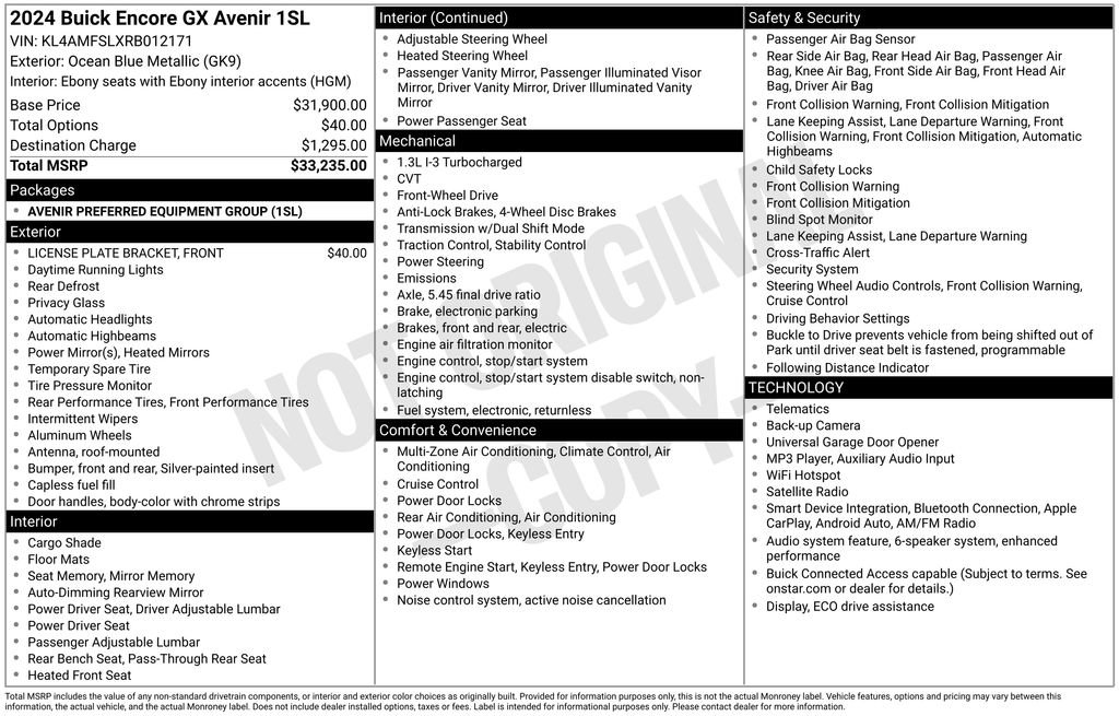 Used 2024 Buick Encore GX Avenir image 3