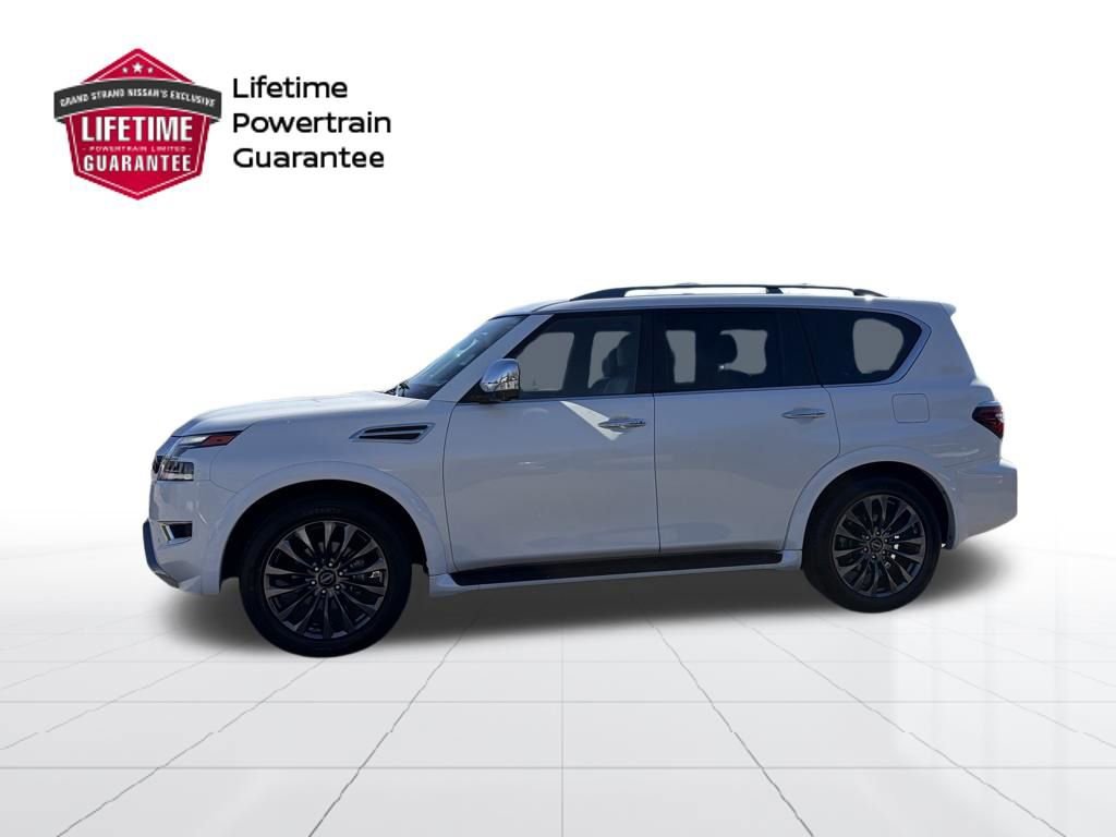 Used 2023 Nissan Armada Platinum w/ Captain's Chairs Package RWD image 2