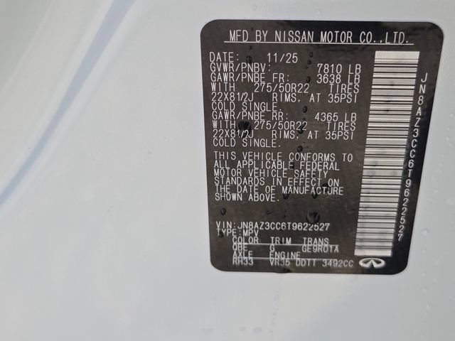 New 2026 INFINITI QX80 Autograph w/ Autograph Exterior Package AWD/4WD image 24