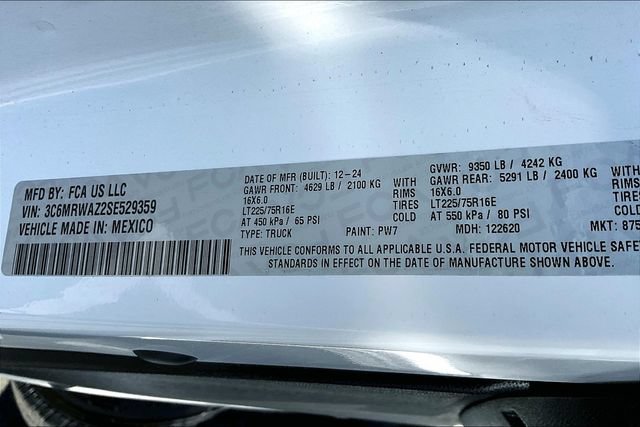 New 2025 RAM ProMaster 3500 FWD image 15