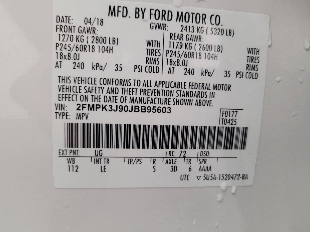 Used 2018 Ford Edge SEL w/ Equipment Group 201A FWD image 33