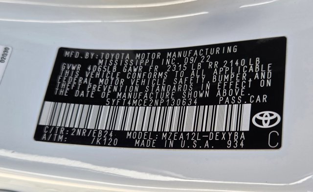 Certified 2022 Toyota Corolla XSE FWD image 23