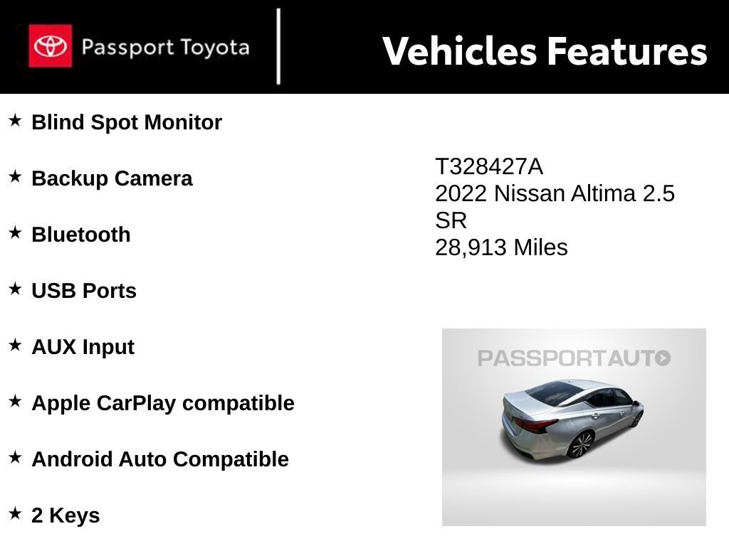 Used 2022 Nissan Altima 2.5 SR FWD image 8
