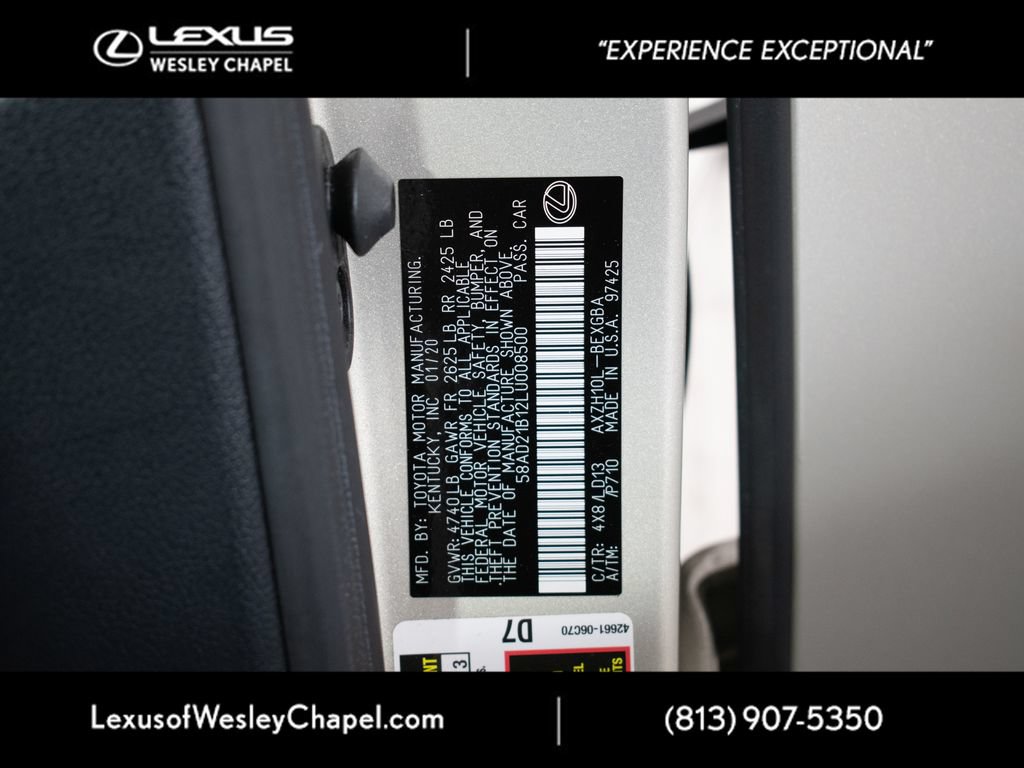 Used 2020 Lexus ES 300h w/ Premium Package FWD image 24