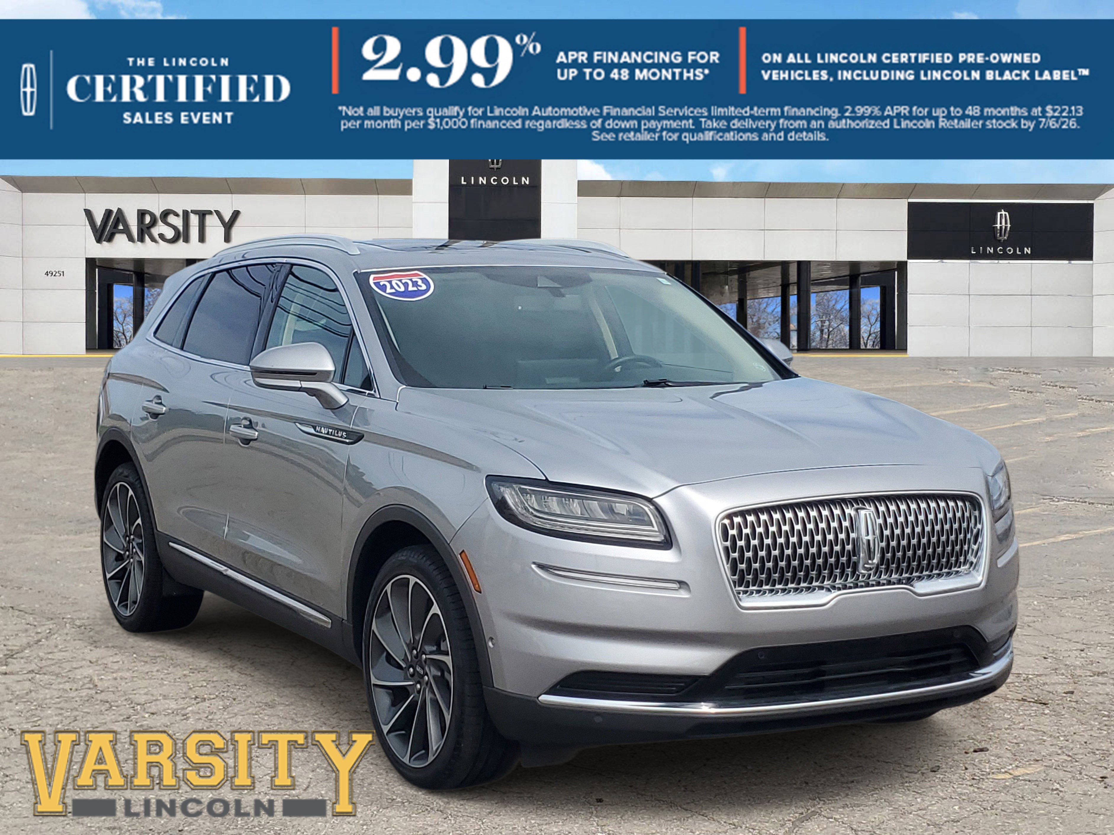 Certified 2023 Lincoln Nautilus Reserve w/ Equipment Group 201A