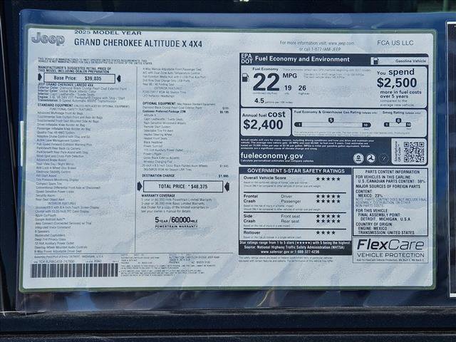 New 2025 Jeep Grand Cherokee Altitude image 17