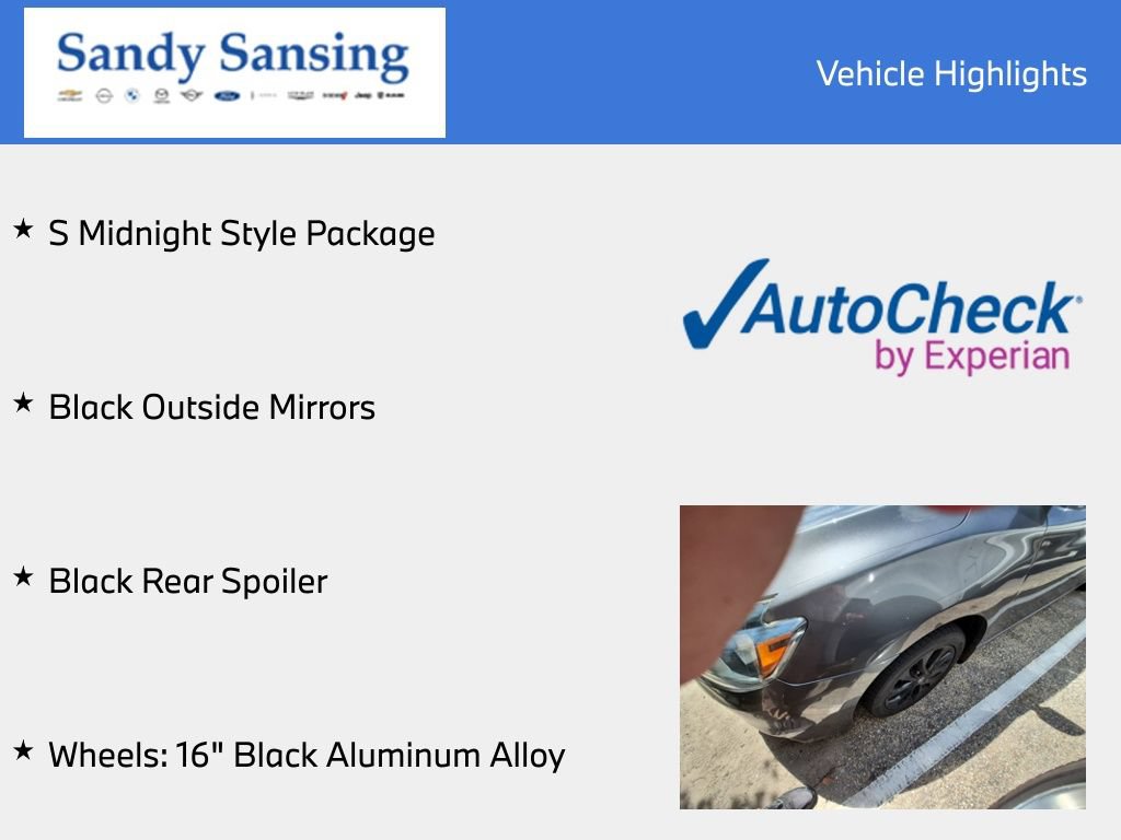 Used 2018 Nissan Sentra S w/ S Midnight Style Package FWD image 7