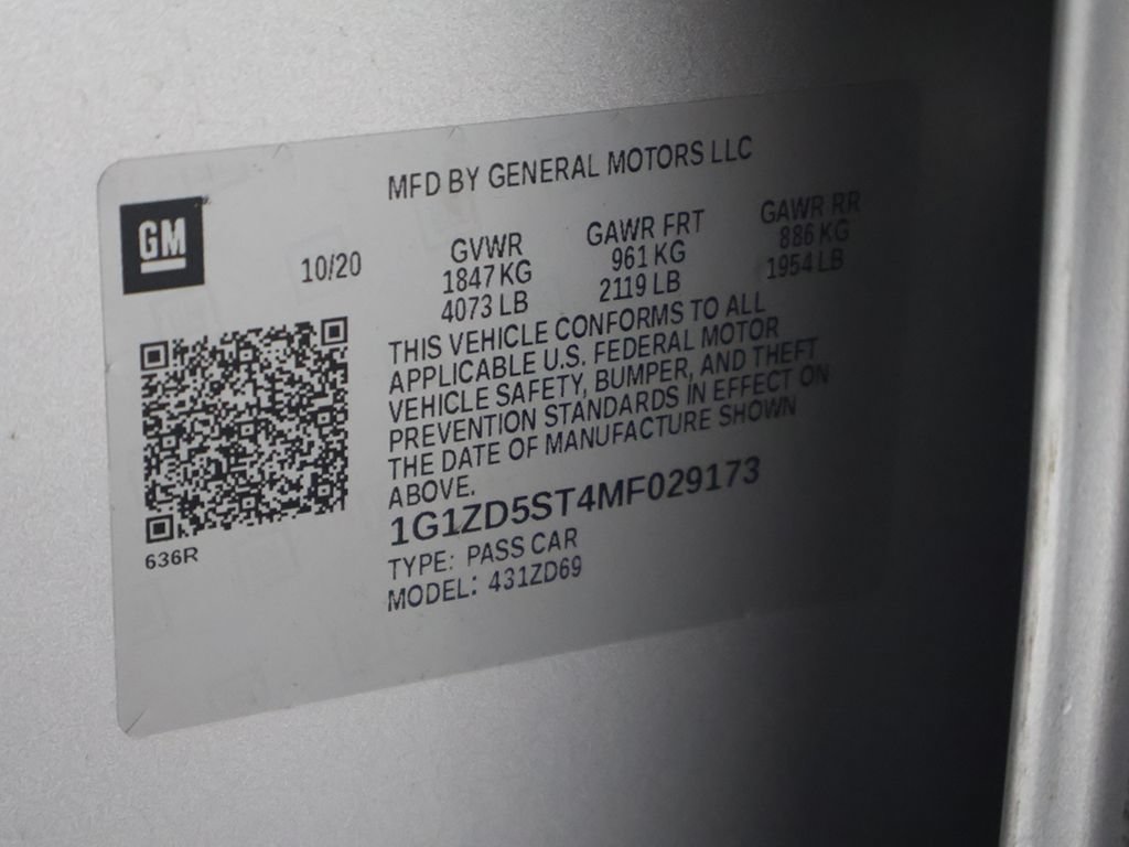 Used 2021 Chevrolet Malibu LT FWD image 47
