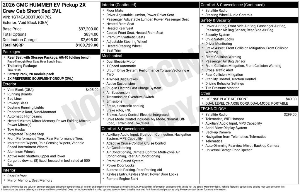 New 2026 GMC Hummer EV 4x4 Crew Cab image 41
