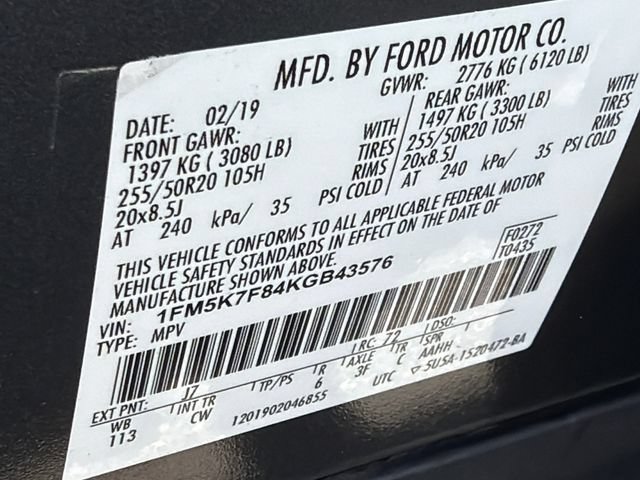 Used 2019 Ford Explorer Limited w/ Class III Trailer Tow Package FWD image 35