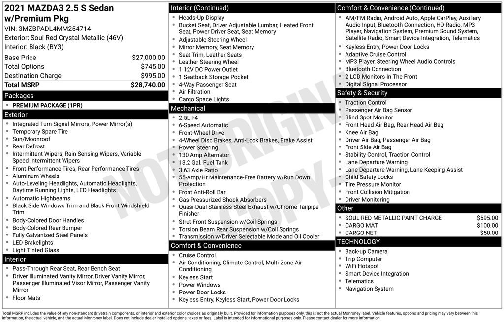 Used 2021 MAZDA MAZDA3 s image 31