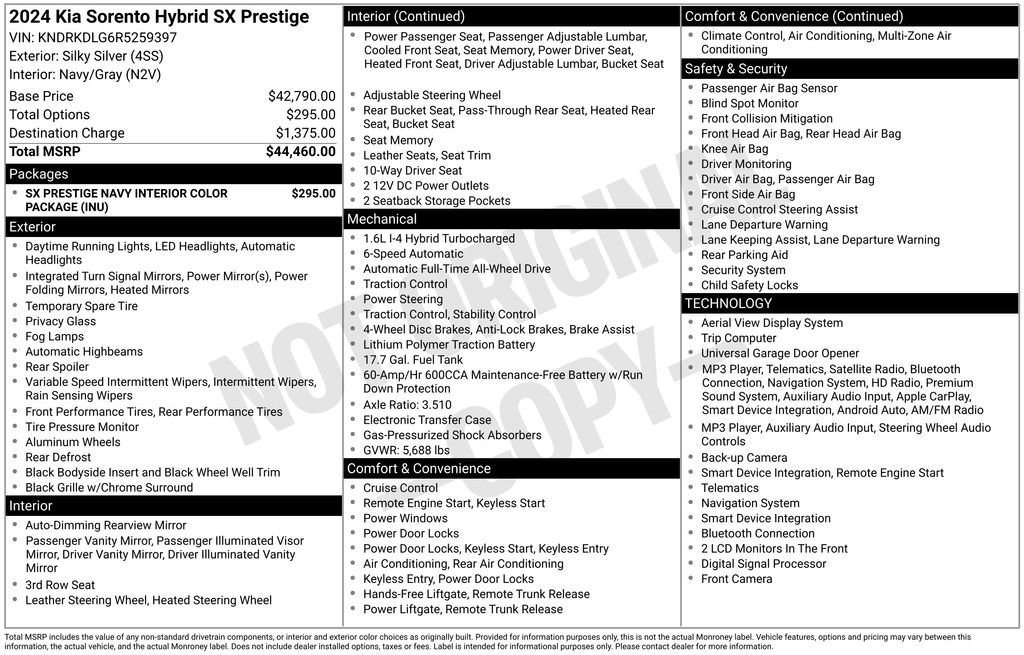 Certified 2024 Kia Sorento SX Prestige AWD/4WD image 10