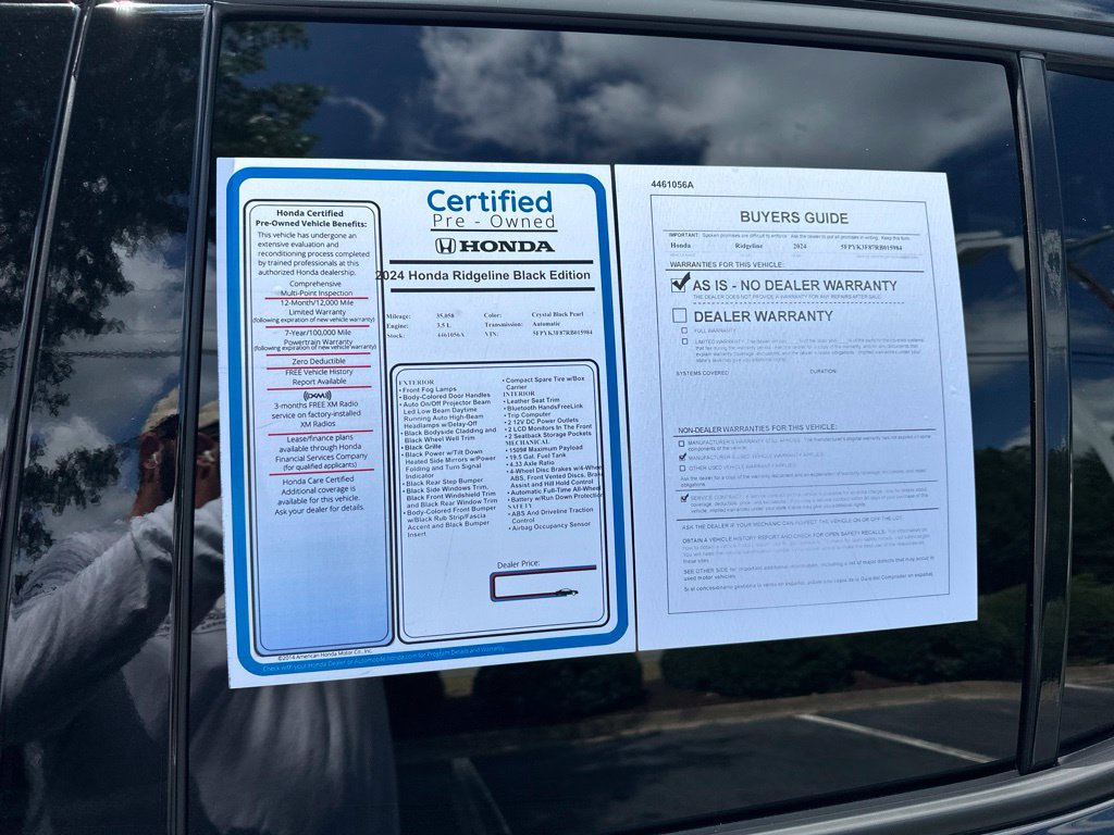 Certified 2024 Honda Ridgeline Black Edition image 11