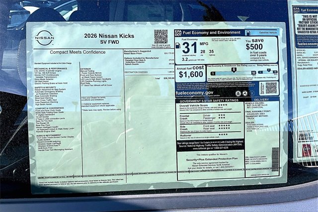 New 2026 Nissan Kicks SV image 13