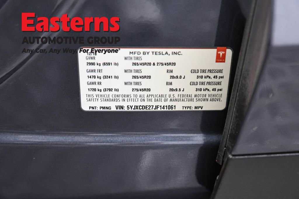 Used 2018 Tesla Model X 75D AWD/4WD image 29