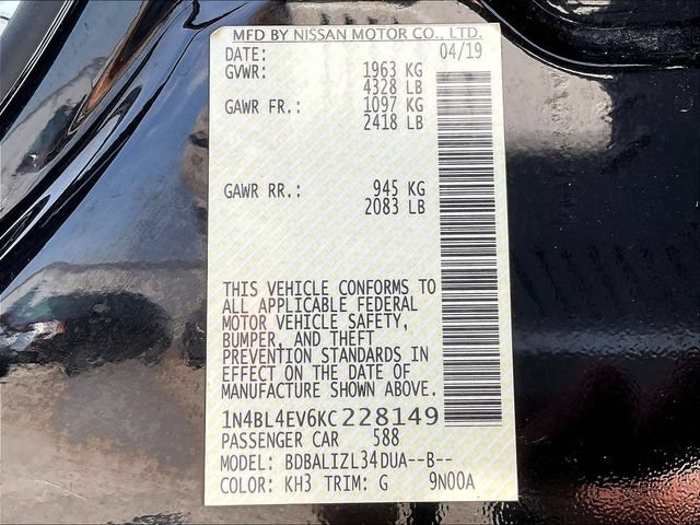 Used 2019 Nissan Altima 2.5 SL FWD image 21