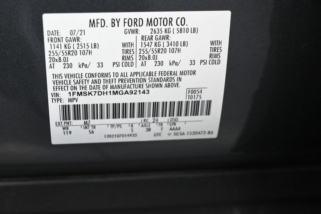 Used 2021 Ford Explorer XLT w/ Equipment Group 202A RWD image 17