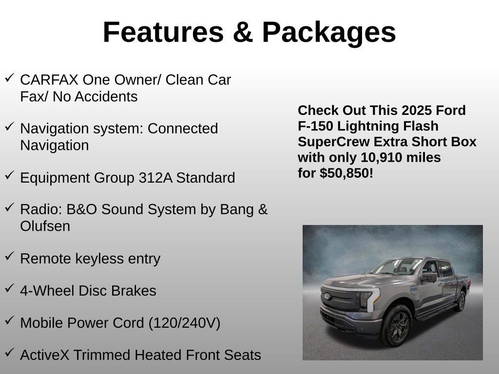 Used 2025 Ford F150 Lightning Flash image 4