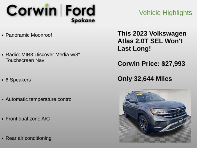 Used 2023 Volkswagen Atlas SEL image 12