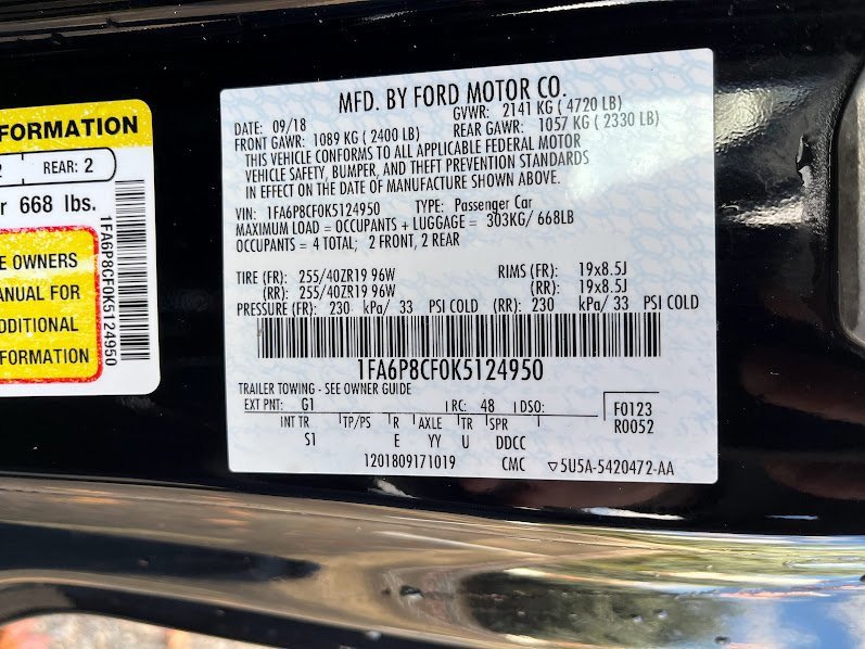 Used 2019 Ford Mustang GT Premium w/ Equipment Group 401A image 7