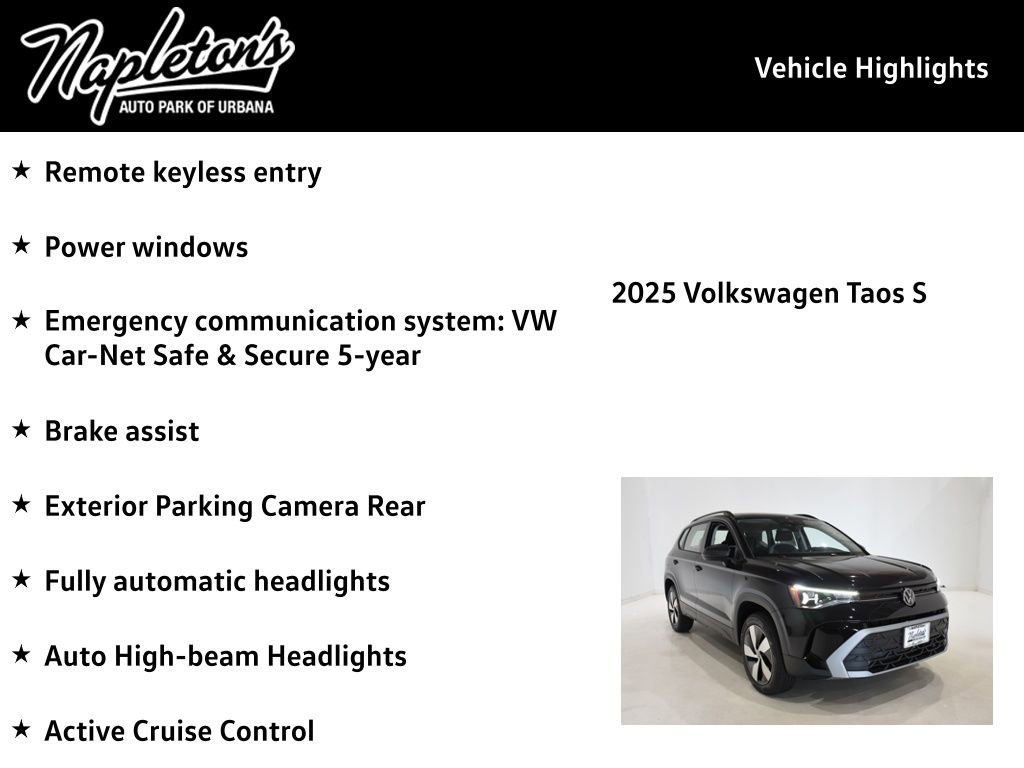 New 2025 Volkswagen Taos S image 15