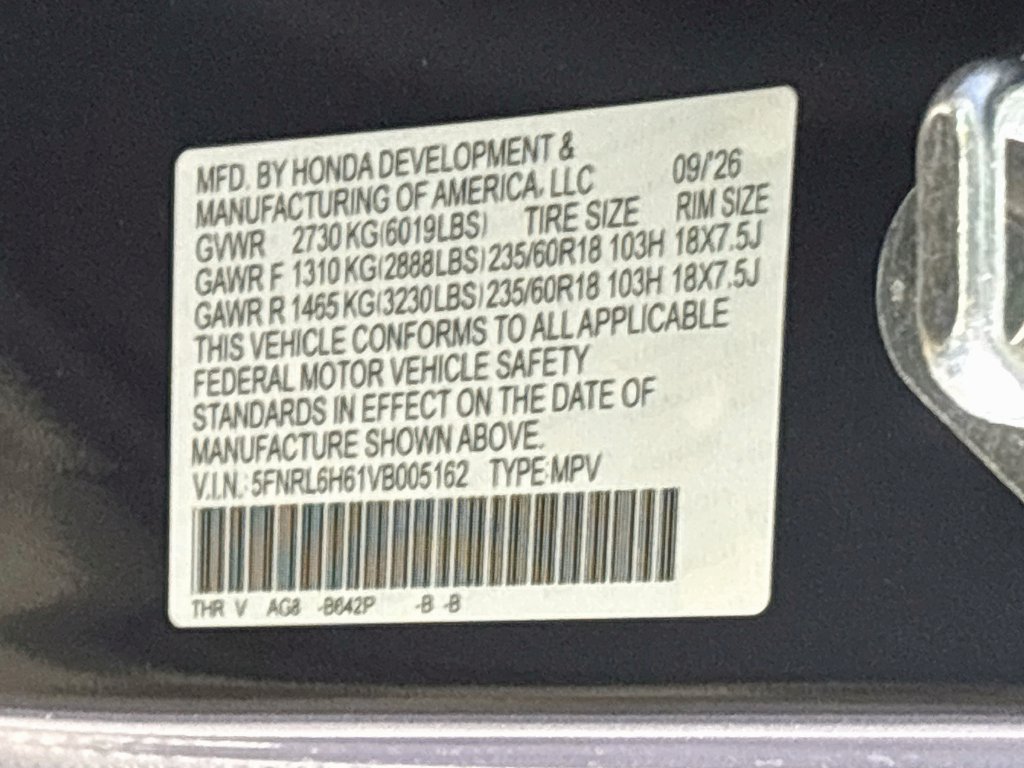 New 2027 Honda Odyssey EX-L image 24