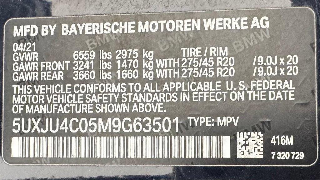 Used 2021 BMW X5 M50i w/ Executive Package AWD/4WD image 10