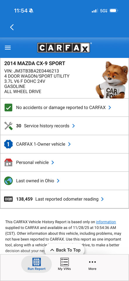 Used 2014 MAZDA CX-9 Sport image 23