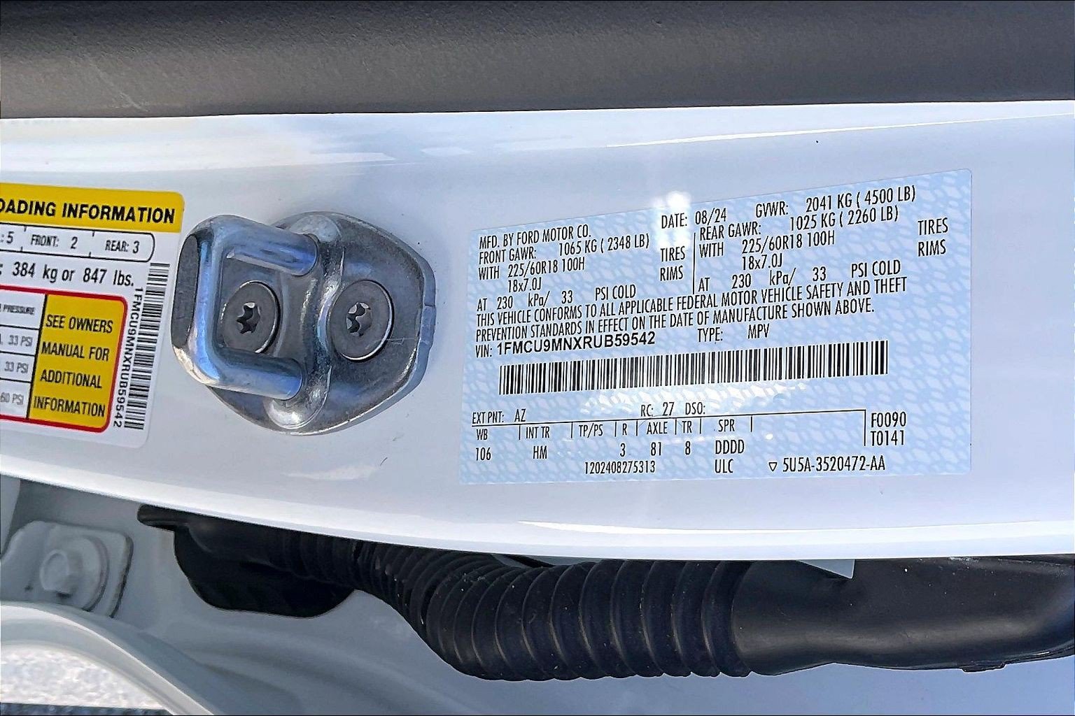 Certified 2024 Ford Escape ST-Line AWD/4WD image 36