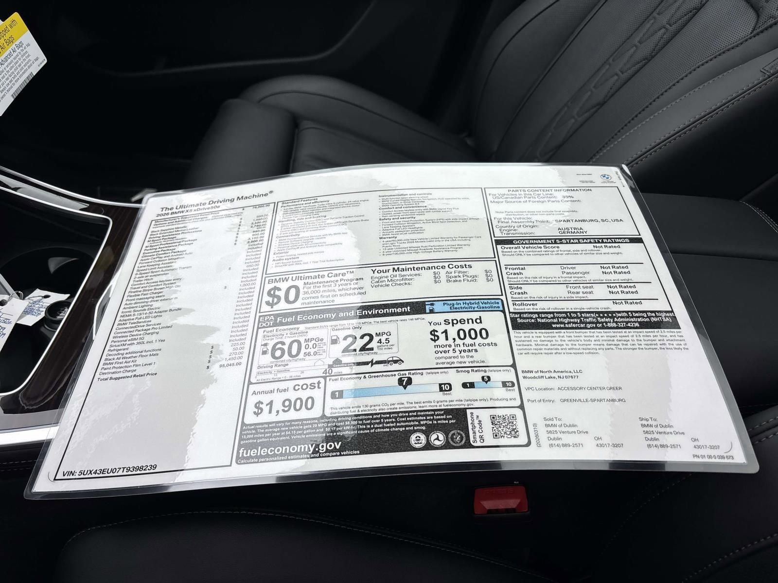 New 2026 BMW X5 xDrive50e AWD/4WD image 35