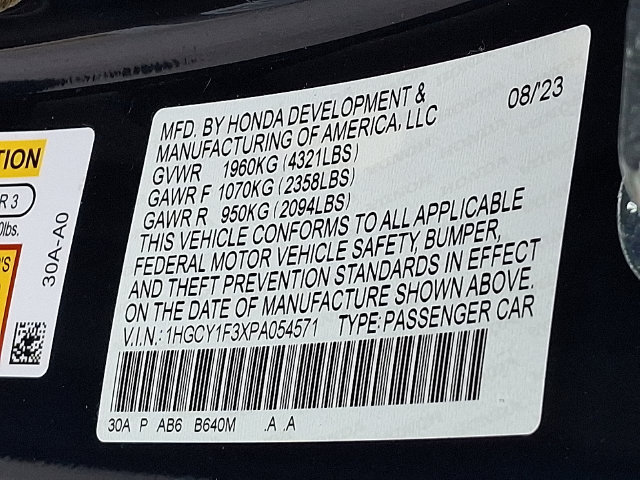 Certified 2023 Honda Accord EX image 26