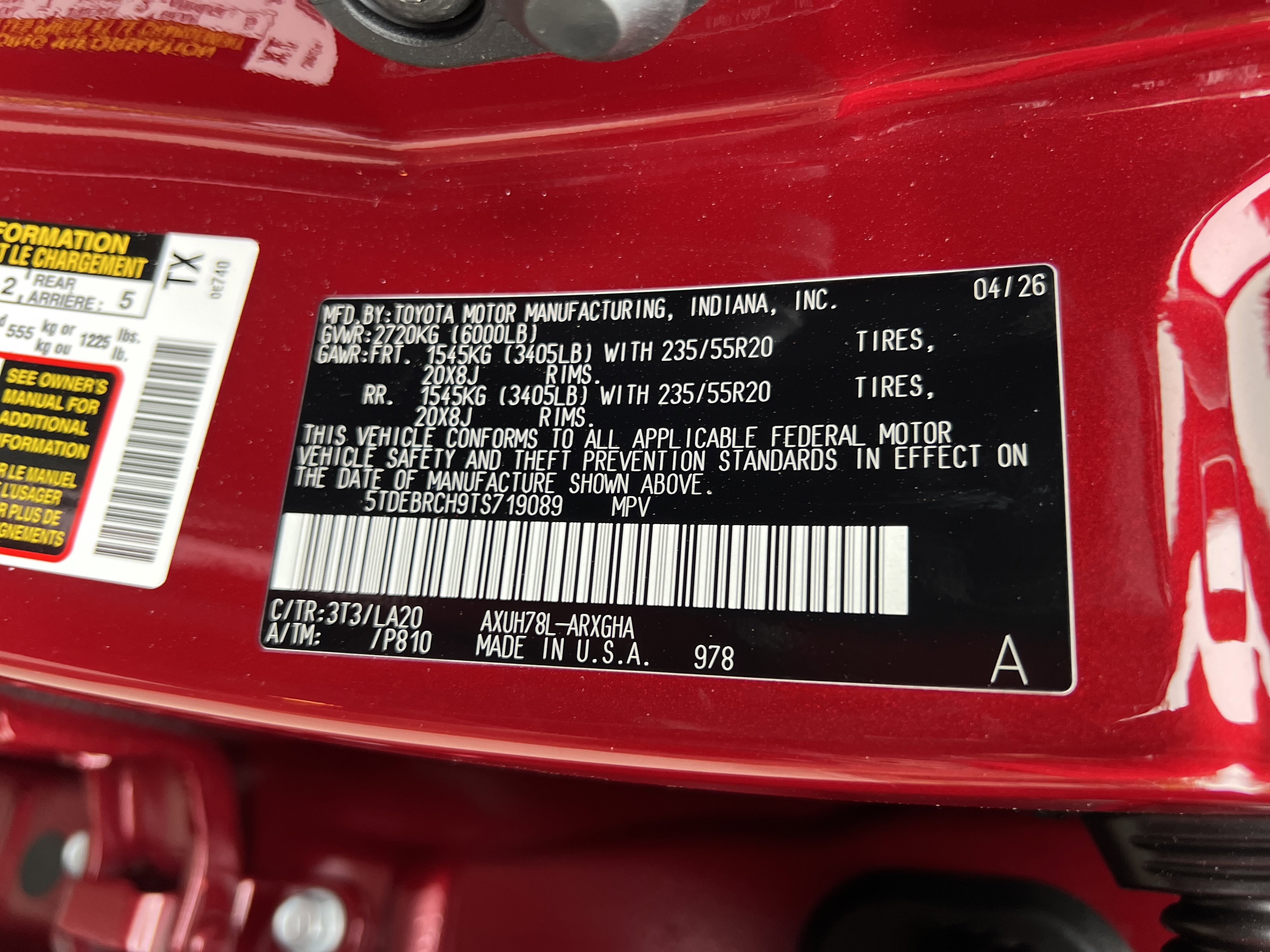 New 2026 Toyota Highlander Platinum AWD/4WD image 9