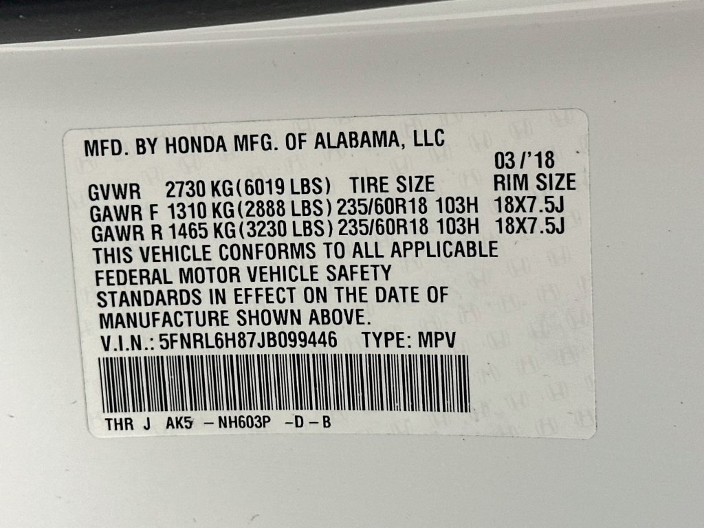 Used 2018 Honda Odyssey Touring image 34