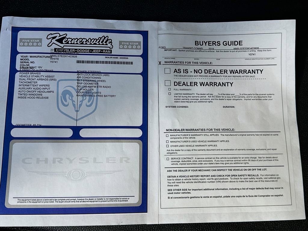 Used 2019 Ford Transit Connect XL w/ Driver-Assist Package image 36