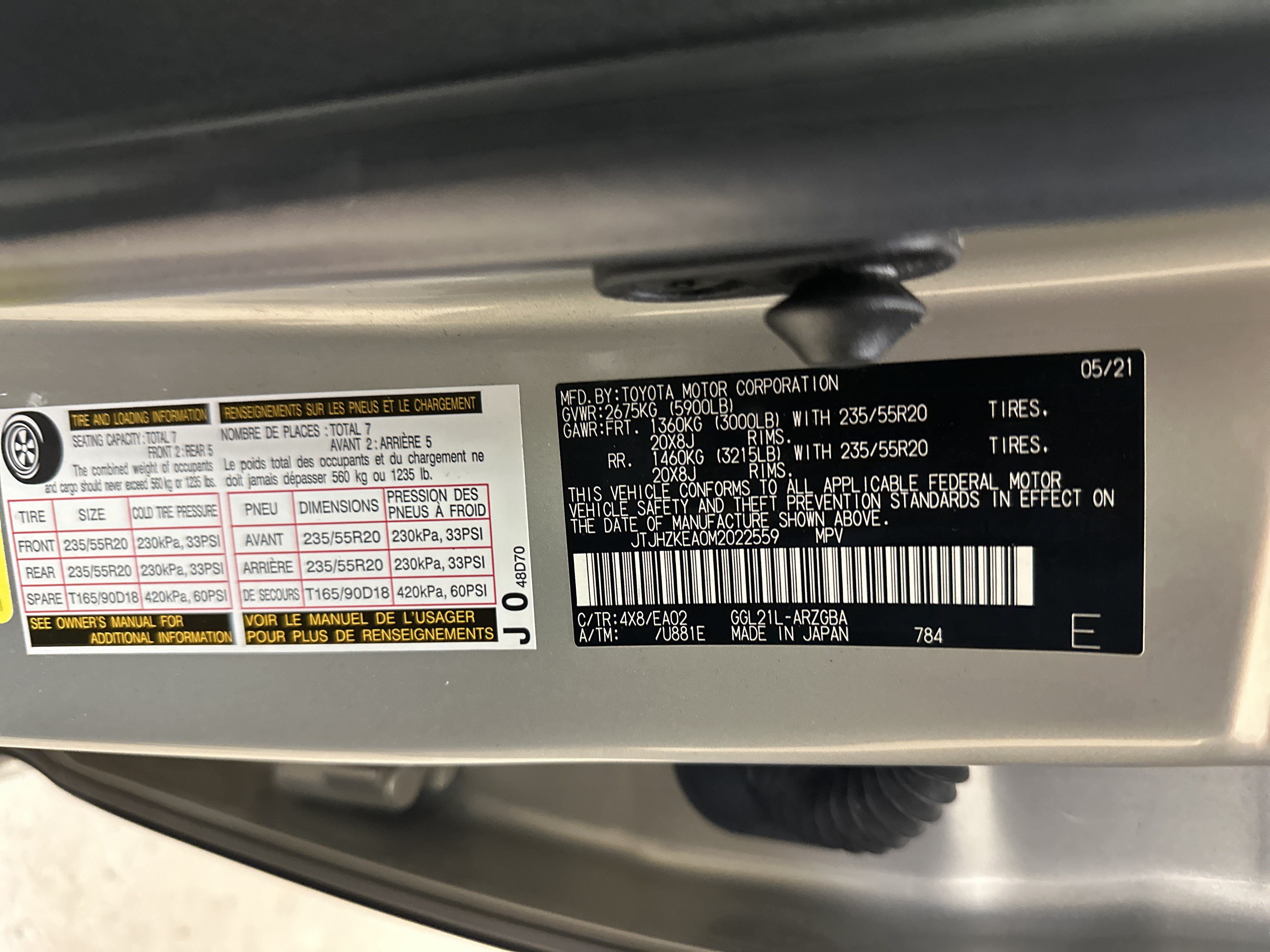 Certified 2021 Lexus RX 350L FWD w/ Premium Package image 36