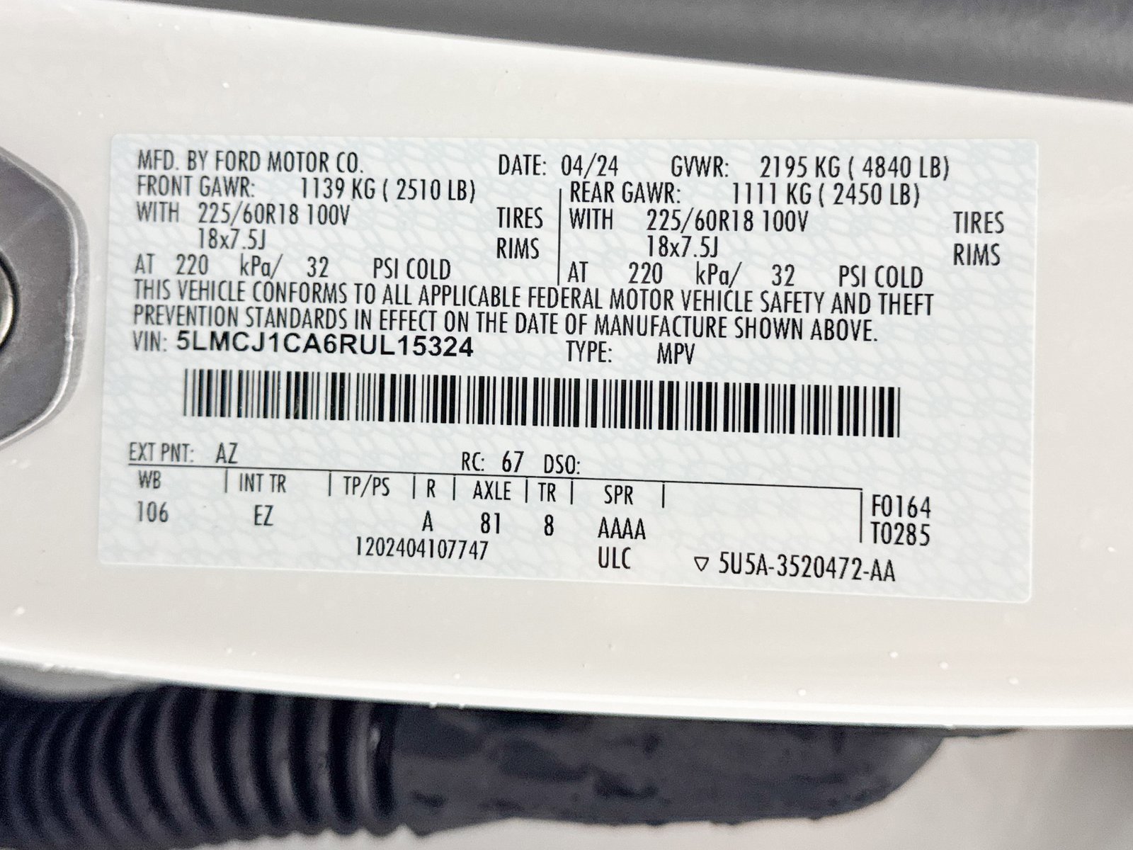 Used 2024 Lincoln Corsair FWD image 38