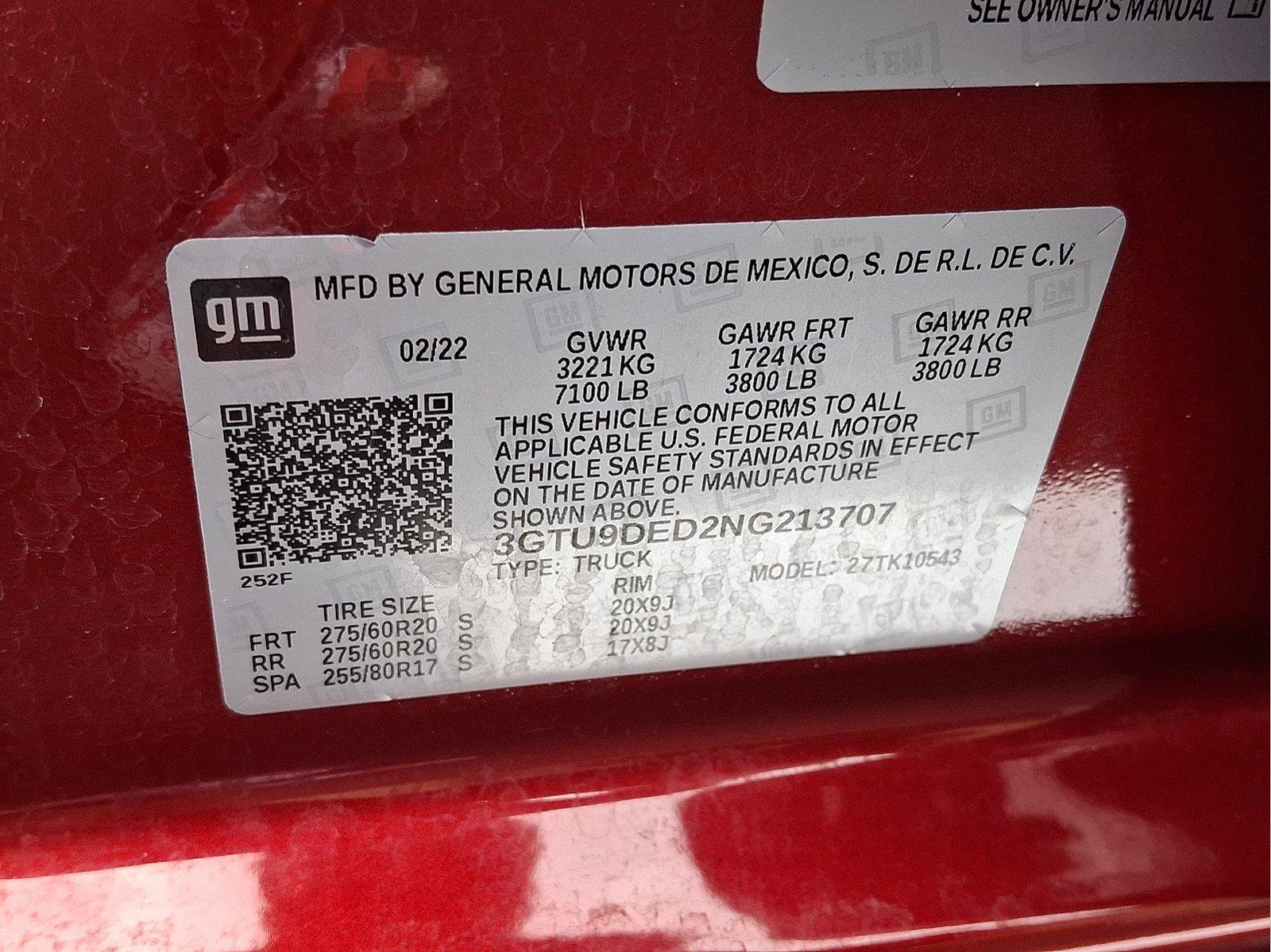 Used 2022 GMC Sierra 1500 SLT w/ SLT Premium Plus Package AWD/4WD image 26