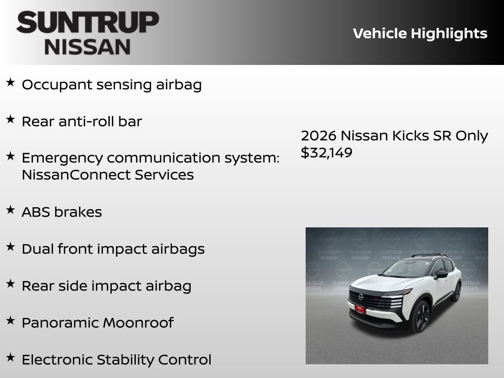 New 2026 Nissan Kicks SR w/ SR Premium Package image 23