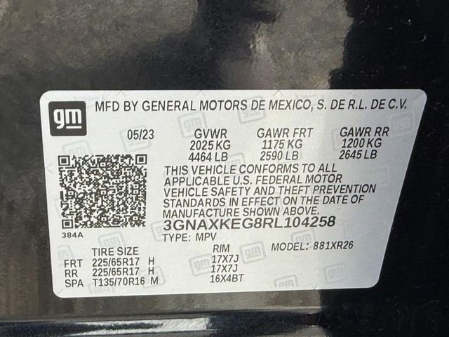 Certified 2024 Chevrolet Equinox LT w/ LPO, Floor Liner Package image 24