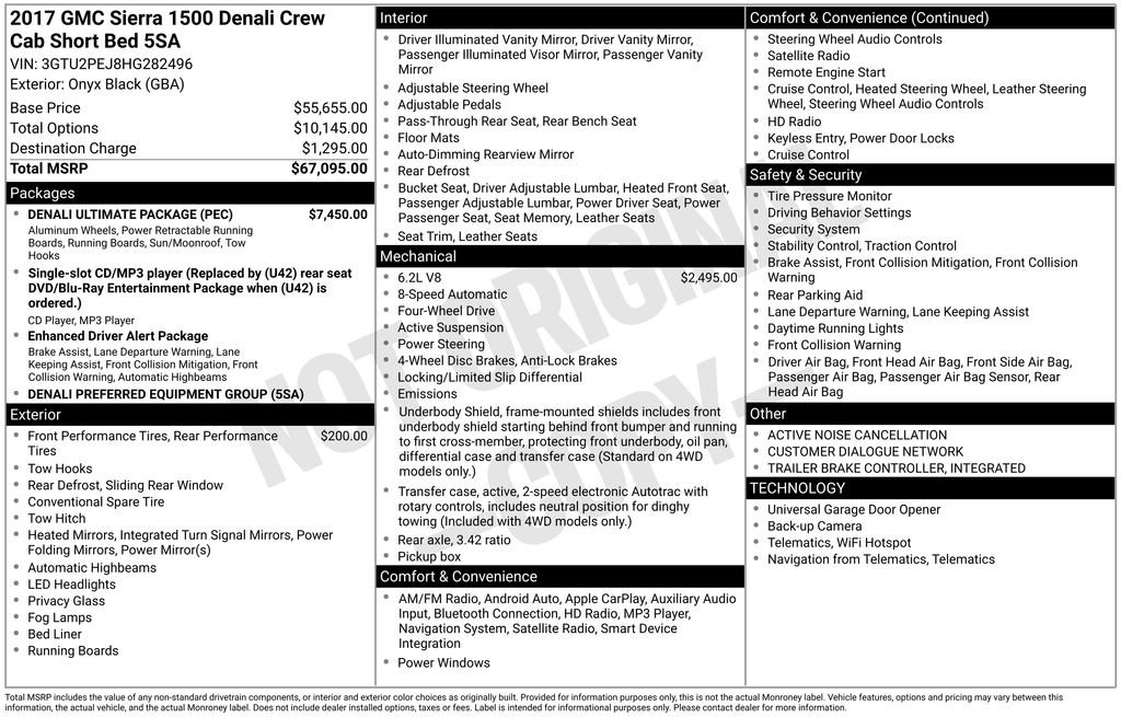 Used 2017 GMC Sierra 1500 Denali w/ Denali Ultimate Package image 3