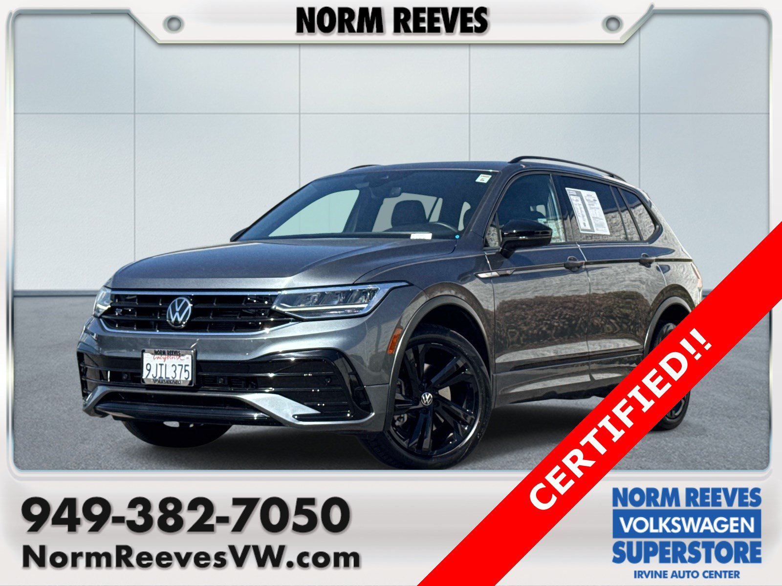 Certified 2023 Volkswagen Tiguan SE R-Line
