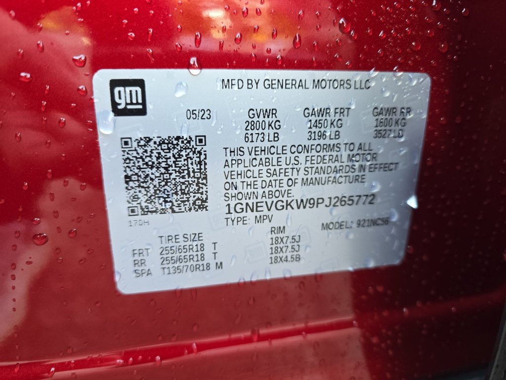 Certified 2023 Chevrolet Traverse LT w/ LPO, Floor Liner Package AWD/4WD image 36